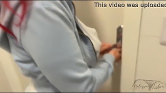 Stepmom’s Bathroom In The Mall, Deepthroat And Anal Sex With A Store Clerk.
